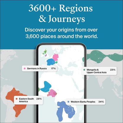 AncestryDNA Kit + 3-Month World Explorer Membership | Personalized Genetic Results