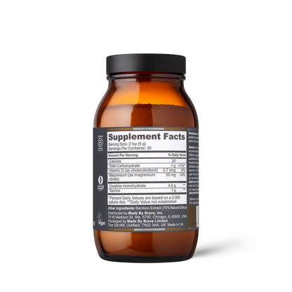 Ancient + Brave True Creatine+ Monohydrate Powder – 6.34 oz, 30 Servings – Vegan, High Performance