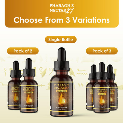 Nutraville Pharaoh's Nectar XT 24K Monoatomic Gold Ormus – 2 Pack