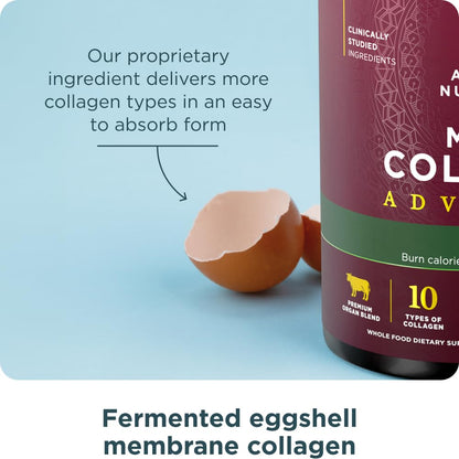 Ancient Nutrition Advanced Hydrolyzed Collagen Peptides Powder with Probiotics & Vitamin C, Cinnamon Flavor, 25 Servings