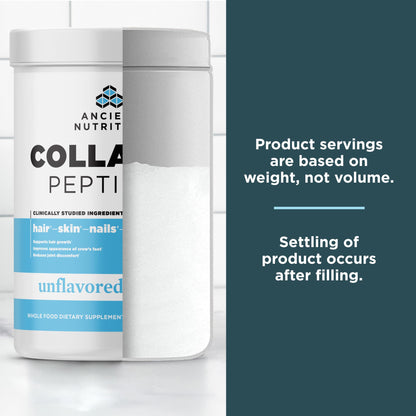 Ancient Nutrition Collagen Peptides Powder – Unflavored, 20g per Serving, 36 Servings, Keto & Paleo Friendly