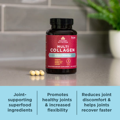 Ancient Nutrition Multi Collagen Pills - Joint Support & Mobility (90 Ct)