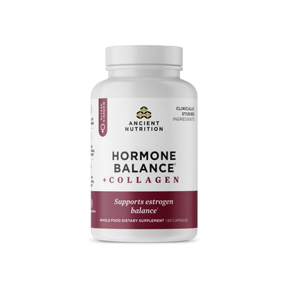 Ancient Nutrition Hormone Balance + Collagen — 60 Capsules | Ashwagandha, Maca & Chaste Tree
