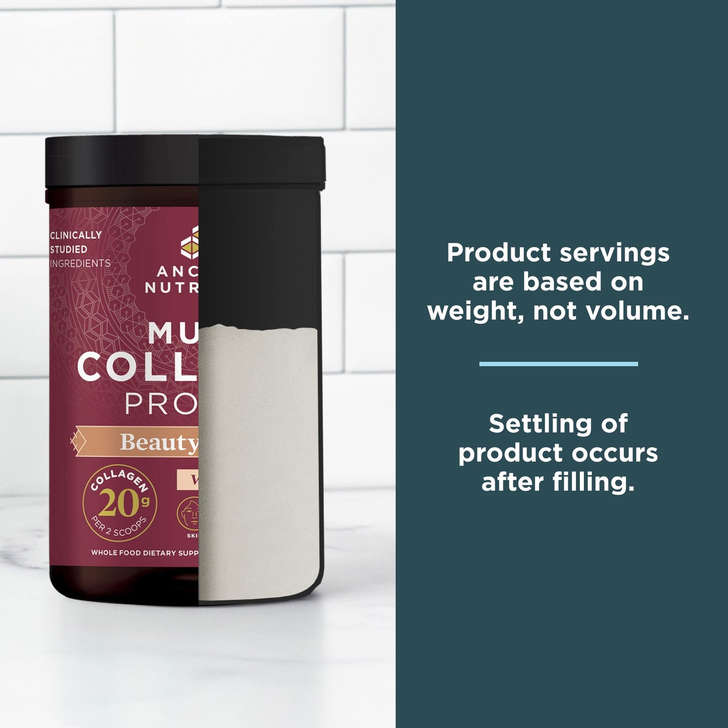 Ancient Nutrition Multi Collagen Beauty + Sleep Vanilla Chai – 16.1 oz