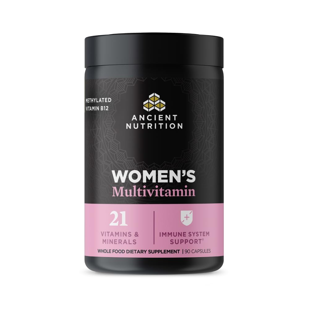 Ancient Nutrition Multivitamin for Women – Immune & Bone Health Support, 90 Count