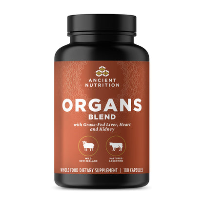 Ancient Nutrition Organ Supplements – Grass-Fed & Wild Organ Complex, 180 Count
