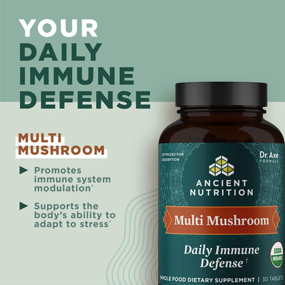 Ancient Nutrition Organic Multi Mushroom Immune Support - 60 Count