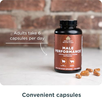 Ancient Nutrition Organ Complex for Men – Grass-Fed & Wild Organs (180 Count)