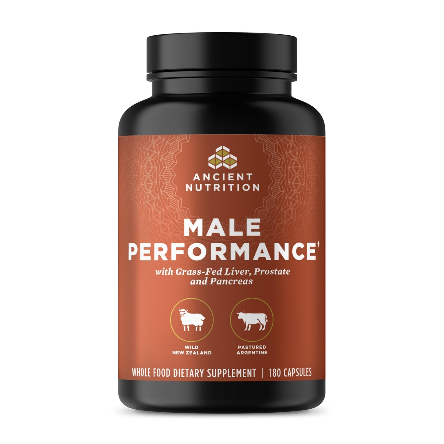 Ancient Nutrition Organ Complex for Men – Grass-Fed & Wild Organs (180 Count)