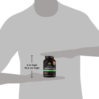 Ancient Nutrition Probiotics Ultimate 100 Billion CFU/Serving – Gluten Free, 60 Capsules