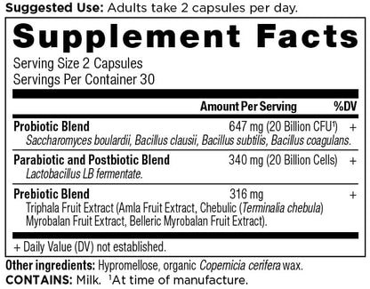 Ancient Nutrition SBO Probiotic Trinity Daily Care — 40 Billion CFU, 60 Count