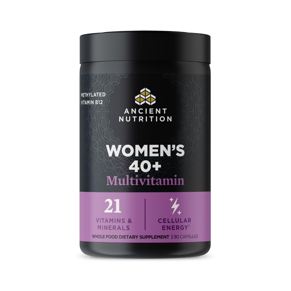 Ancient Nutrition Multivitamin for Women 40+ – Immune Support & Bone Health, 90 Capsules