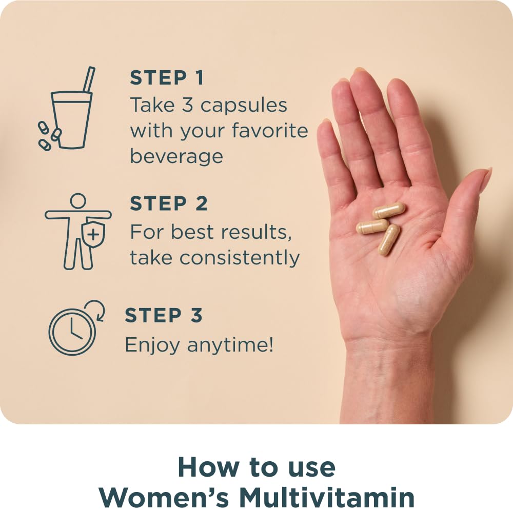 Ancient Nutrition Multivitamin for Women – Immune & Bone Health Support, 90 Count