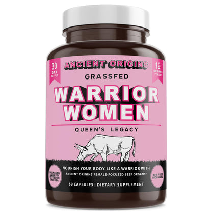 Ancient Origins Female-Optimized Beef Organ Superfood (60 x 500 mg) – Grass-Fed, Pasture-Raised