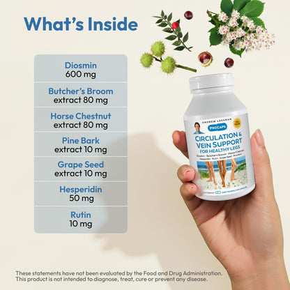 ANDREW LESSMAN Circulation & Vein Support – Healthy Legs, 60 Capsules