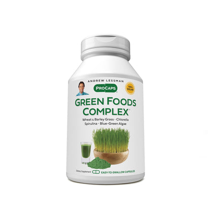 ANDREW LESSMAN Green Foods Complex 180 Capsules – Tissue Growth & Liver Support