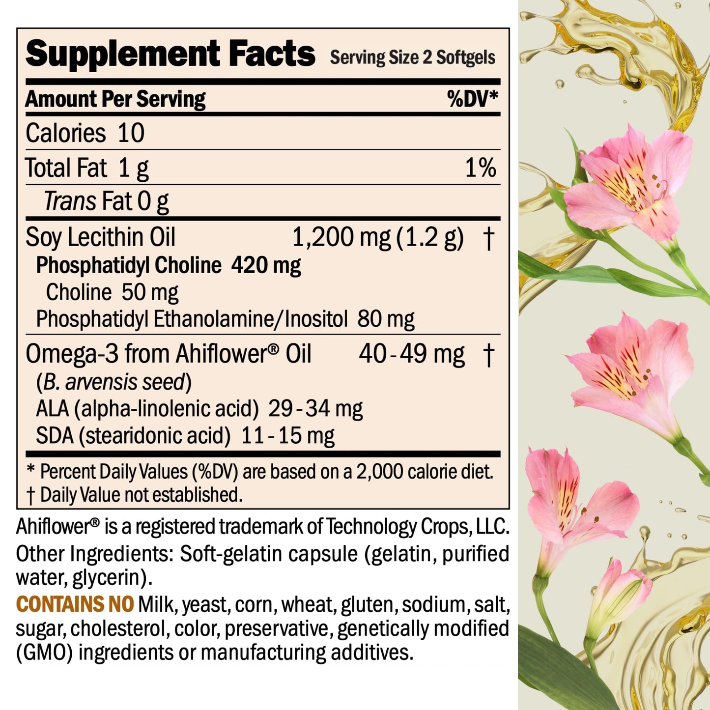 ANDREW LESSMAN PC Liver & Brain Benefits 360 Softgels – Phosphatidylcholine for Brain & Liver Support | No Additives
