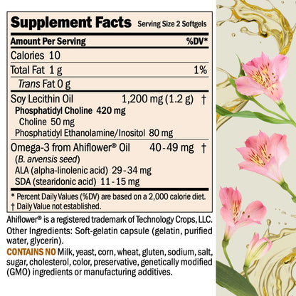 ANDREW LESSMAN PC Liver & Brain Benefits 360 Softgels – Phosphatidylcholine for Brain & Liver Support | No Additives