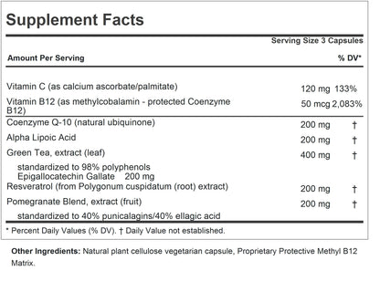 ANDREW LESSMAN Andrew's Five Favorites 60 Capsules – CoQ-10, ALA, EGCG, Resveratrol & Pomegranate