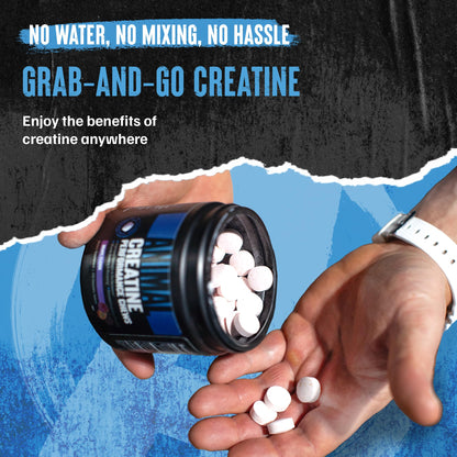 Animal Creatine Chews Tablets – Enhanced Creatine Monohydrate with AstraGin | Grape Flavor