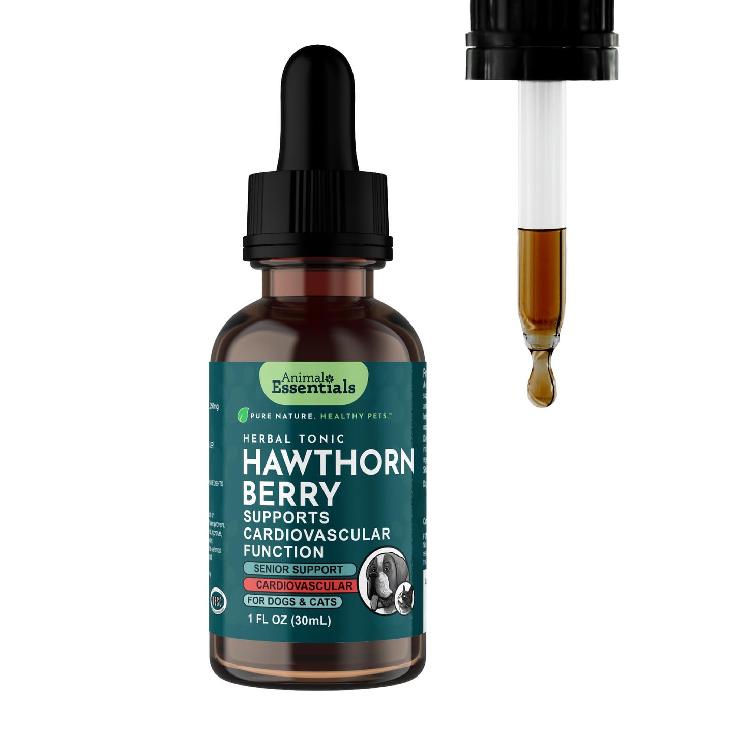 Animal Essentials Hawthorn Berry Supplement for Dogs & Cats – Heart Health Support