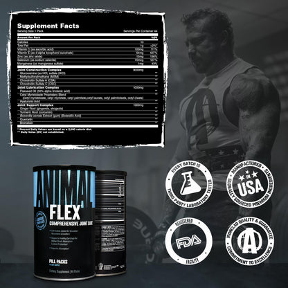 Animal Flex – Glucosamine Chondroitin Joint Support for Men & Women | Turmeric & Boswellia