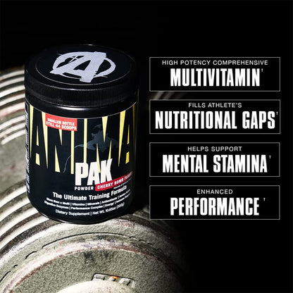 Animal Pak – All-in-One Vitamin & Supplement Powder | 44 Scoops | Cherry Bomb