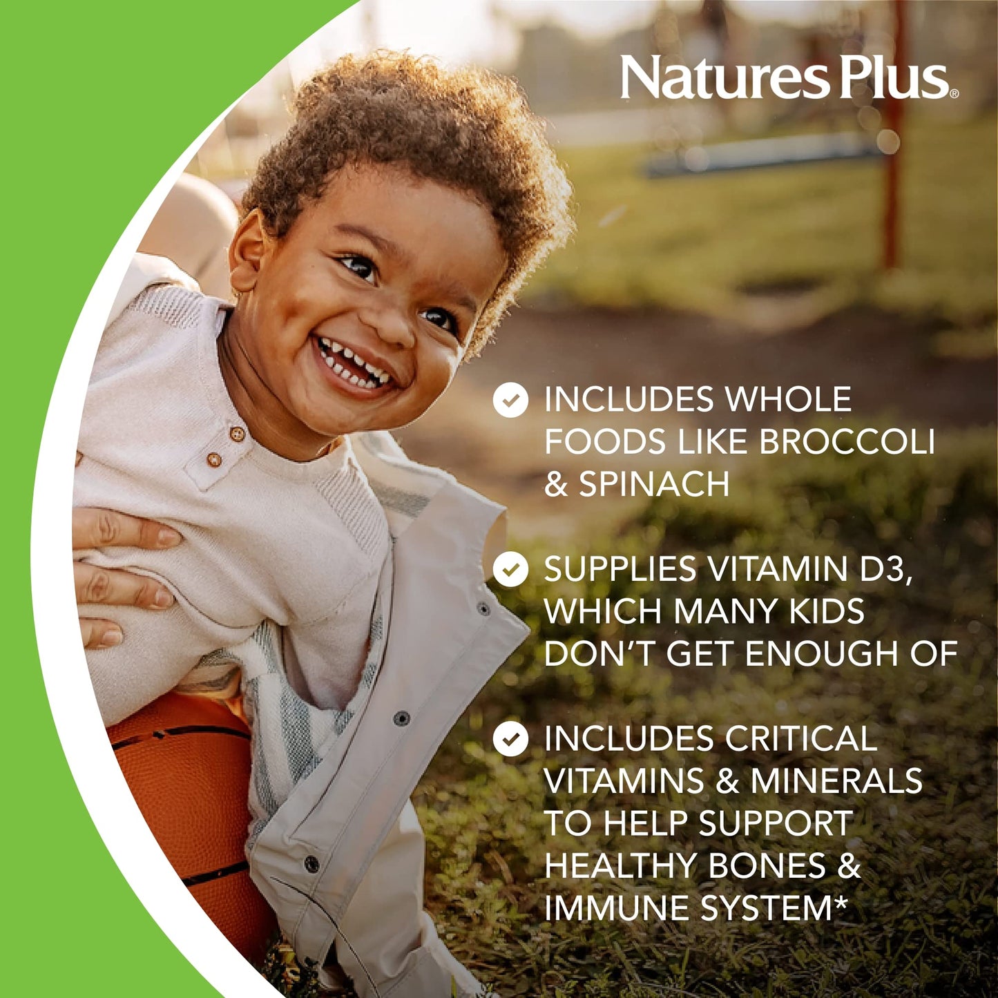 Natures Plus Animal Parade Kids Multivitamin – 90 Animal-Shaped Chewables
