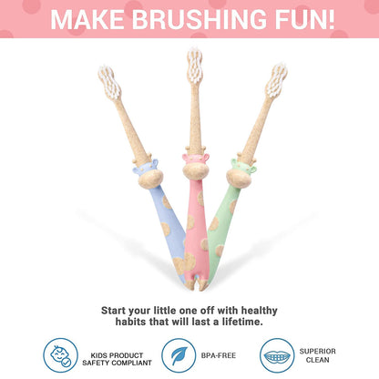 ANPEI ROARex Vegan Kids Toothbrush – Plant-Based, Biodegradable & All Natural