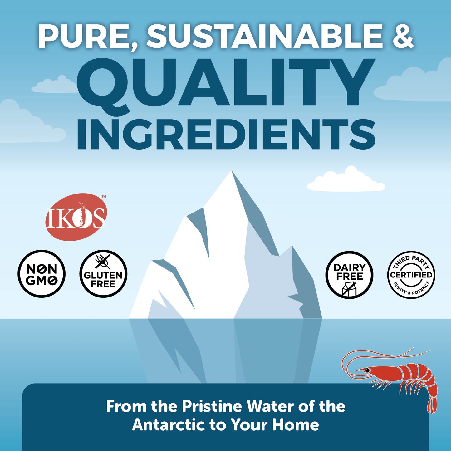 Viva Naturals Antarctic Krill Oil 1250 mg — EPA/DHA + Astaxanthin | Joint & Brain Support | No Fishy Aftertaste | Pack of 6
