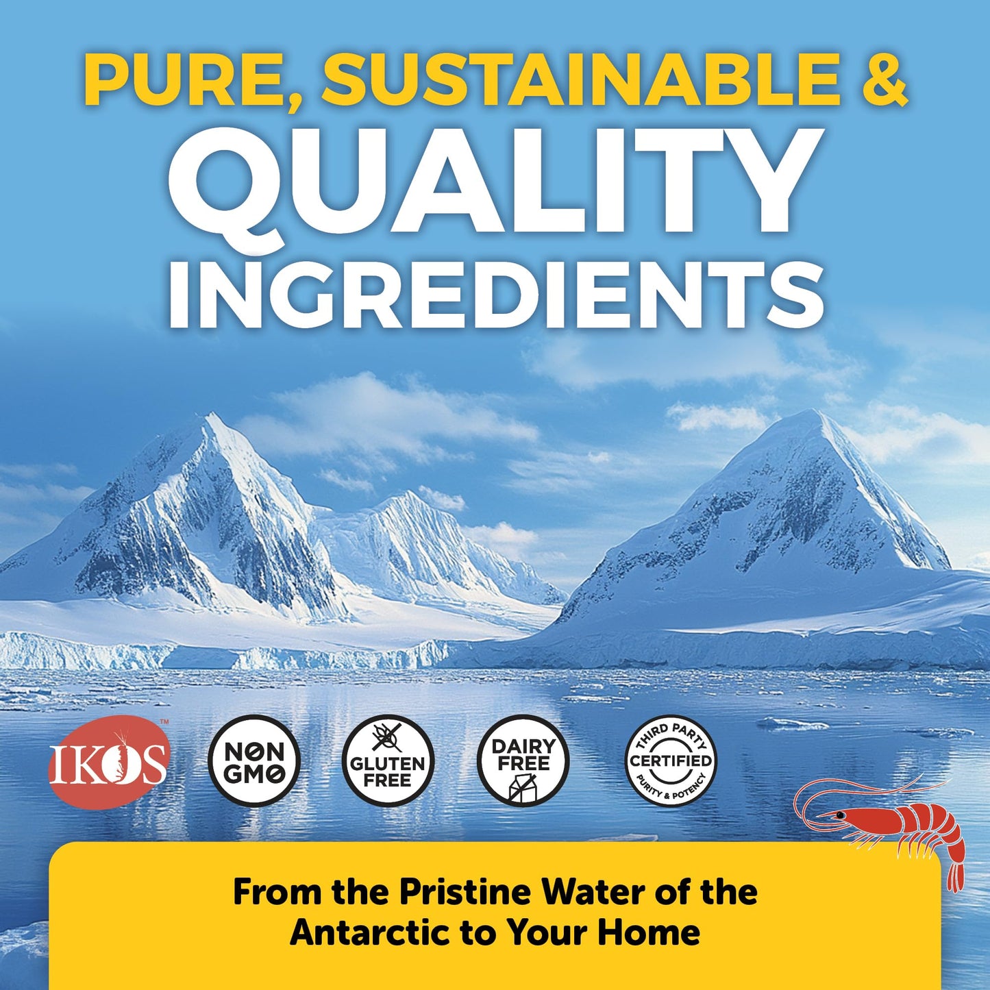Viva Naturals Antarctic Krill Oil 1250 mg | Omega-3 EPA/DHA + Astaxanthin