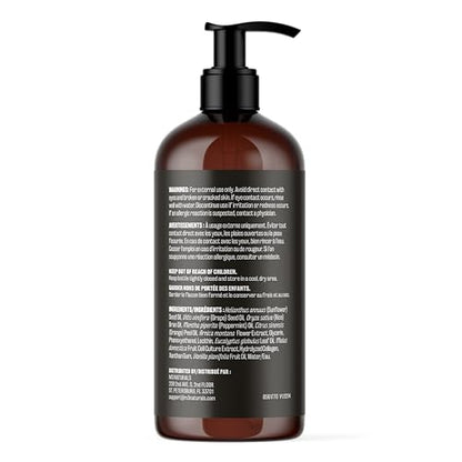 Arnica Sore Muscle Massage Oil with Collagen, Stem Cells & Menthol – Anti-Cellulite, Full-Body, 8 oz | M3 Naturals