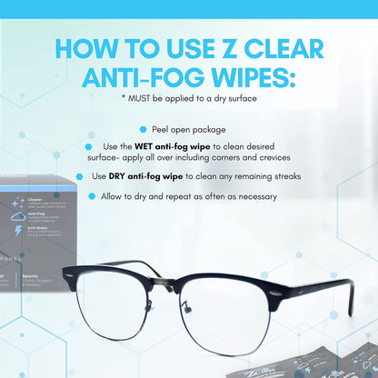 Anti-Fog Disposable Lens Wipe | Easy Eyewear Cleaner & Anti-Static