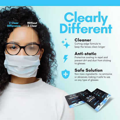 Anti-Fog Disposable Lens Wipe | Easy Eyewear Cleaner & Anti-Static