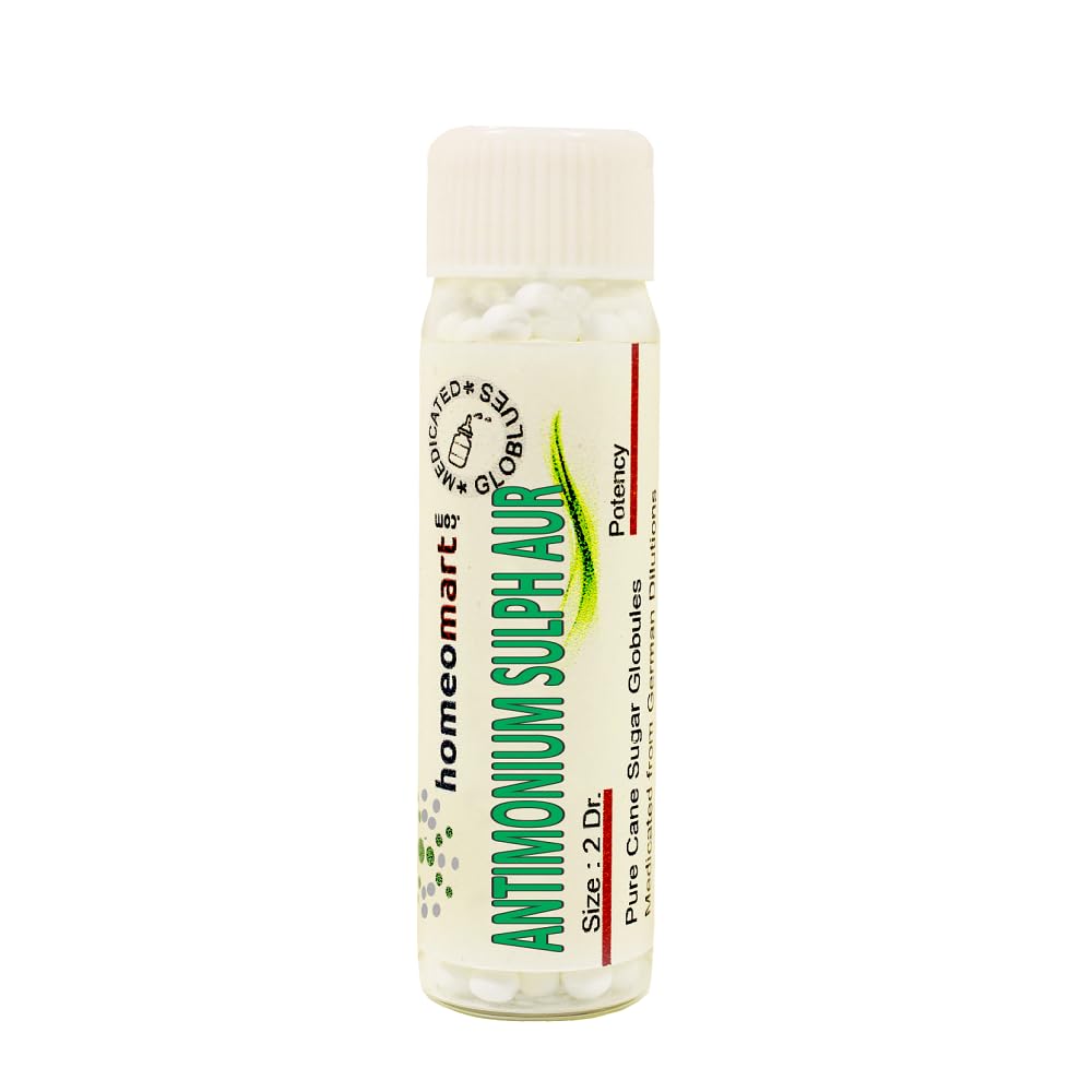 Antimonium Sulphuratum Aureum 6C Pellets – Pack of 3 | Homeopathy | Homeomart