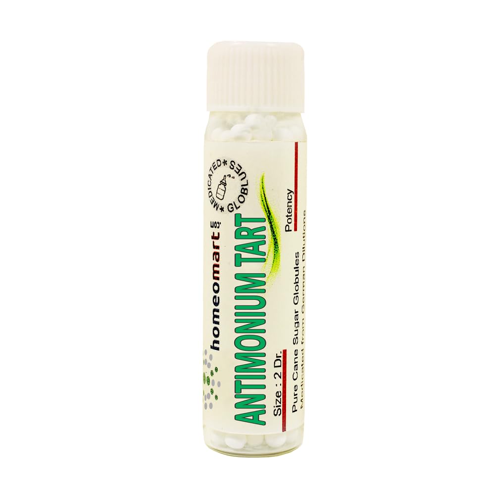 Antimonium Tartaricum 200C Homeopathy Pellets – Pack of 3 | Homeomart