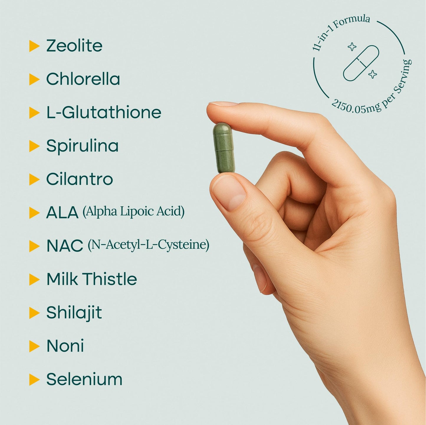Liver Cleanse Detox & Repair - Zeolite Detox Supplement for Gut Health, Cognition & Natural Energy | Made in USA
