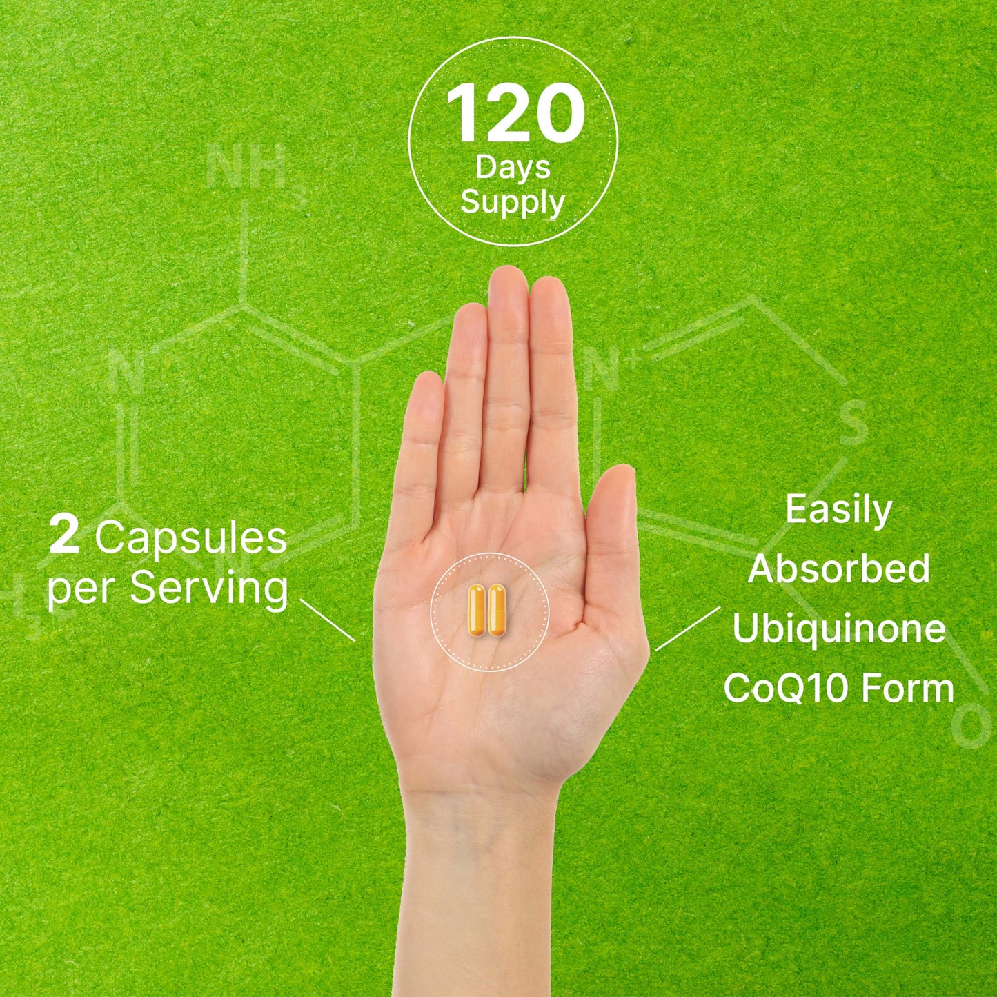 CoQ10 100mg + Omega-3 100mg – 240 Capsules | Heart, Brain & Energy Support | Non-GMO