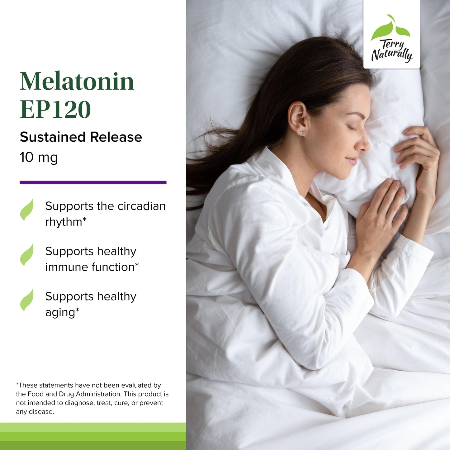 Terry Naturally Melatonin EP 120 10mg – Sleep Support, Antioxidants, Gluten-Free