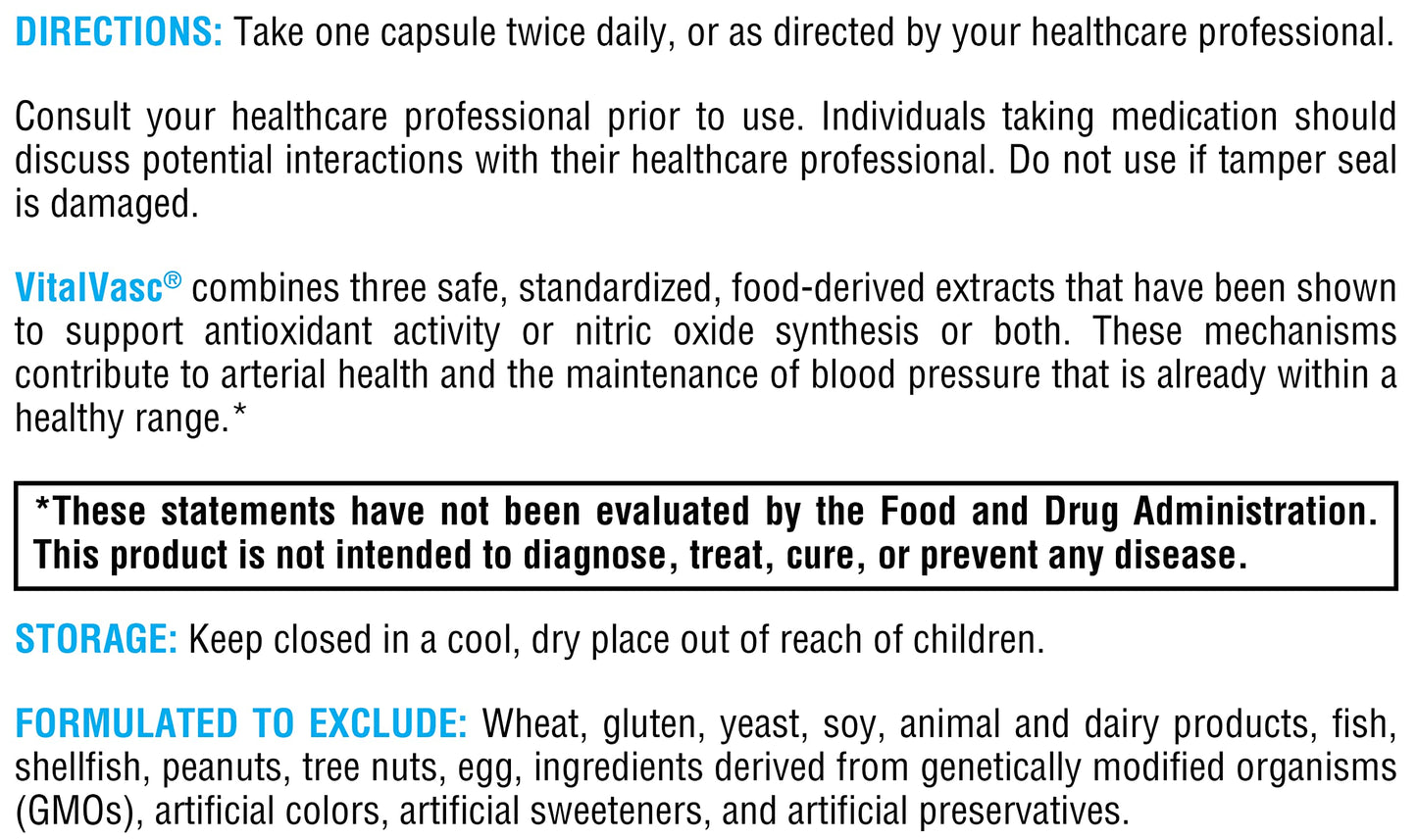XYMOGEN VitalVasc – Grape Seed & Olive Leaf Extract Capsules | Antioxidant Support | Gluten Free, Vegan & Non-GMO (60 Caps)