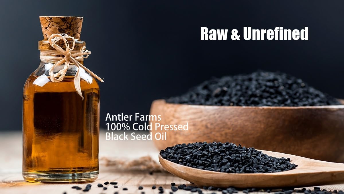 Antler Farms Black Seed Oil Softgel Capsules – 60 Softgels, 500mg, 2% Thymoquinone (Pack of 2)