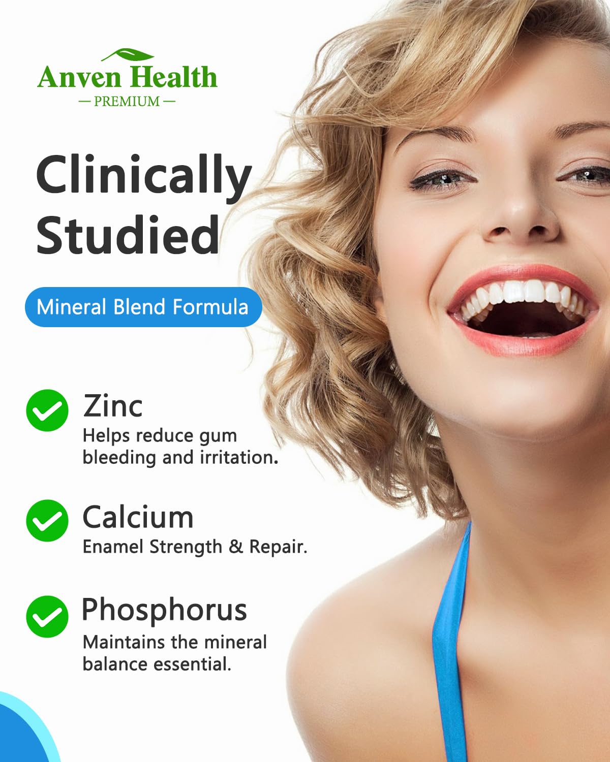 Anven Health Oral Probiotics Lozenges - Bad Breath & Gum Repair (90 Lozenges, Mint, Sugar-Free)