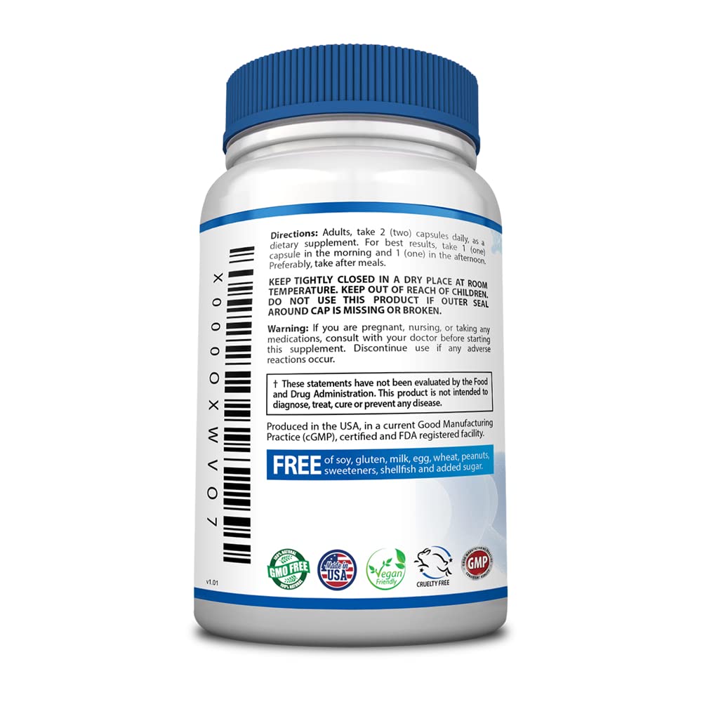 AnxiClear Day Formula – Mood Support with L-Theanine, 5-HTP & Valerian | 60 Capsules | Made in USA