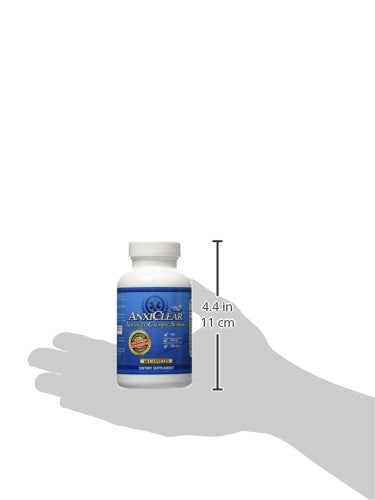AnxiClear Day Formula – Mood Support with L-Theanine, 5-HTP & Valerian | 60 Capsules | Made in USA