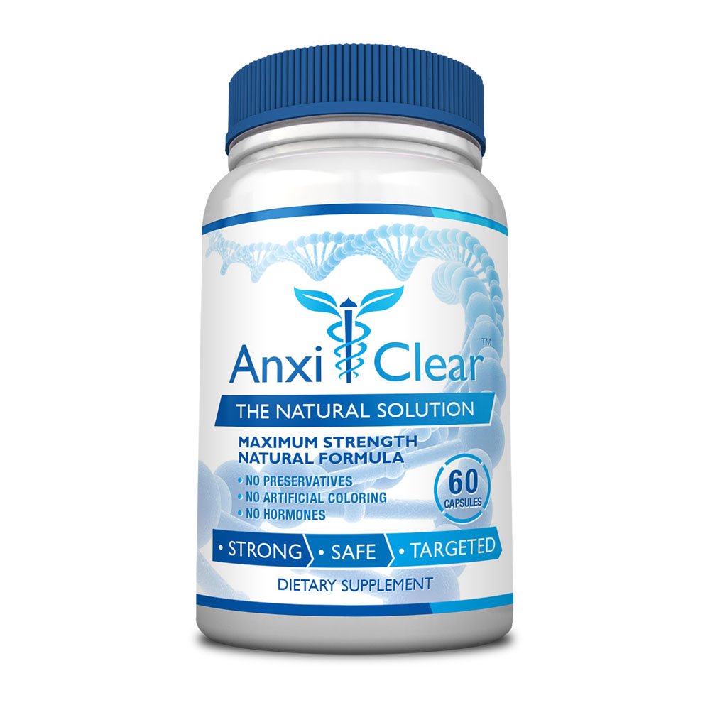 Consumer Health AnxiClear - Boosts Mood, Calms The Mind, Elevates Serotonin Levels - 5-HTP, L-thianine - 1 Day + 1 Night
