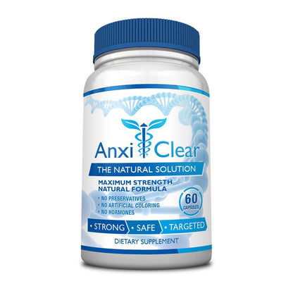Consumer Health AnxiClear - Boosts Mood, Calms The Mind, Elevates Serotonin Levels - 5-HTP, L-thianine - 1 Day + 1 Night
