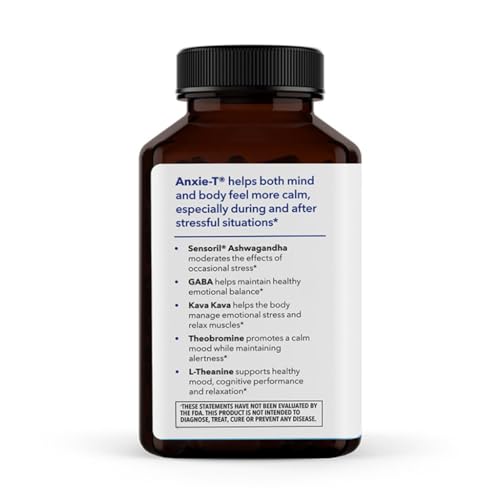 LifeSeasons Anxie-T: Stress Relief Supplement for Calm Focus | 120 Capsules