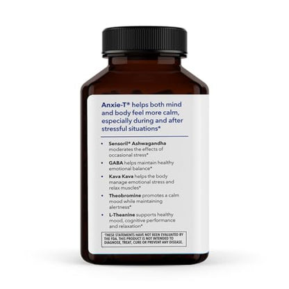 LifeSeasons Anxie-T: Stress Relief Supplement for Calm Focus | 120 Capsules