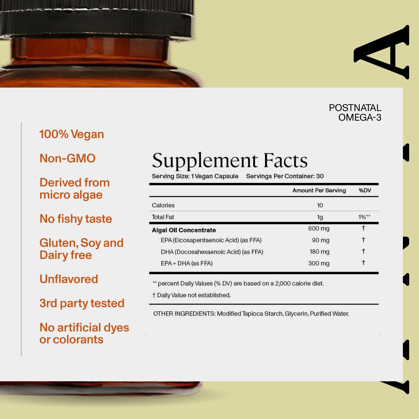 ANYA Postnatal Vitamin Bundle – Vegan Postpartum Multivitamin with Omega-3 (DHA & EPA) for Breastfeeding
