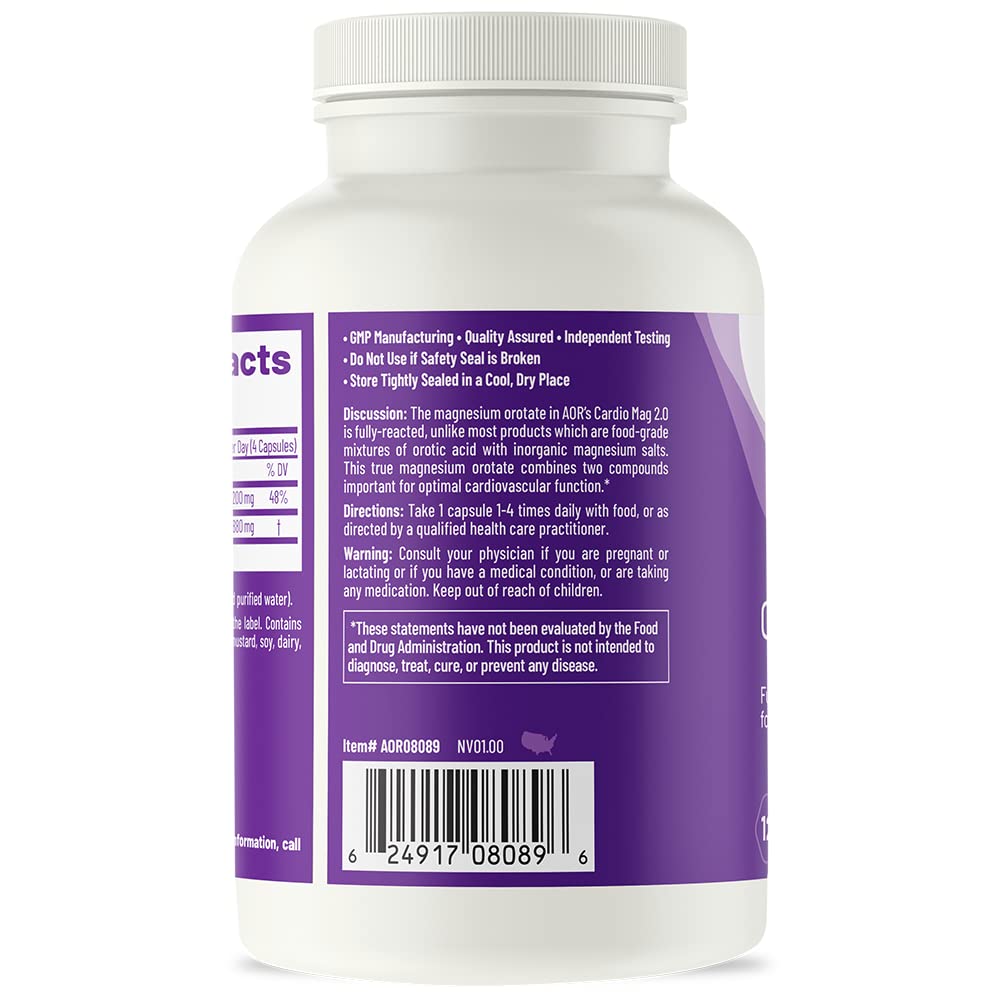AOR Cardio Mag 2.0 — Magnesium for Heart Health, Energy & Muscle Function | 30 Servings